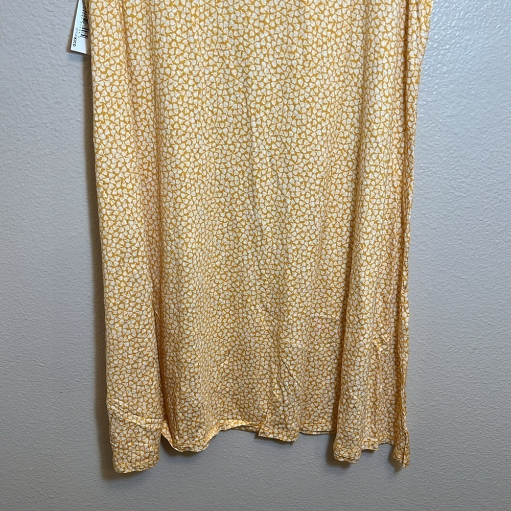 NWT Amazon Essentials Yellow Tulips Tank Swing Dress - Picture 9 of 12